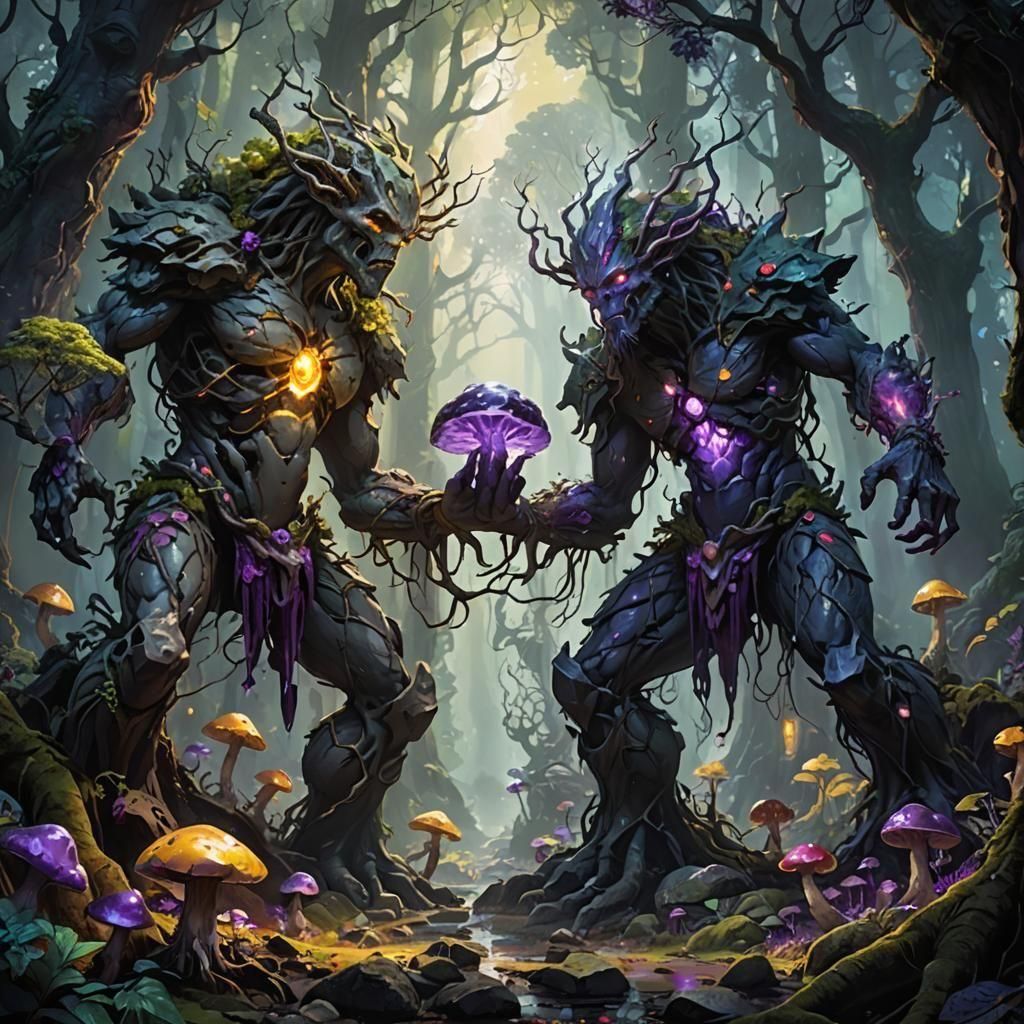 Earth Elemental, Rock Elemental, Crystal Elemental, Forest Elemental