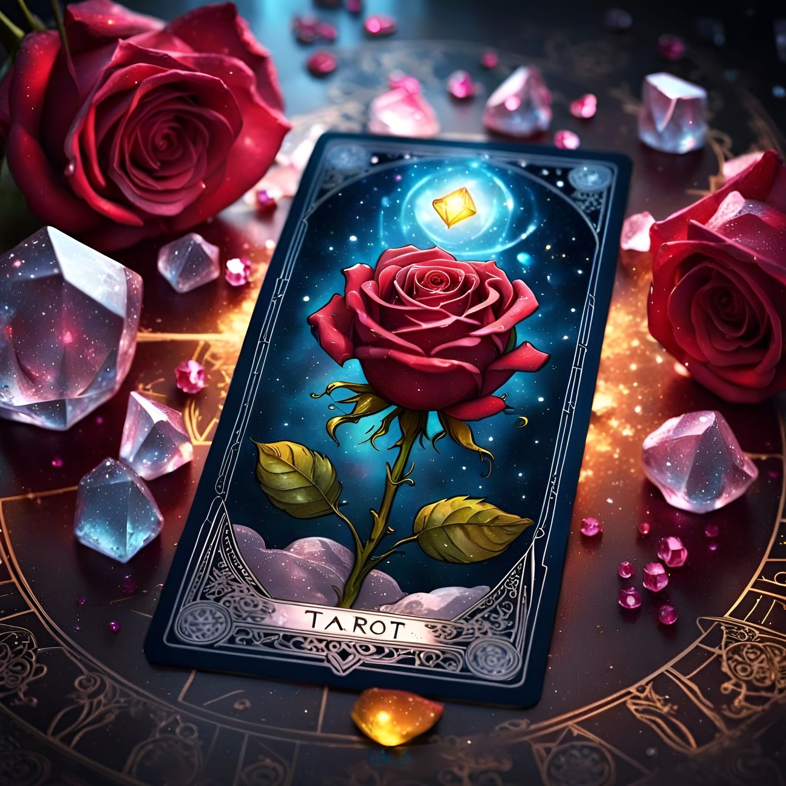 Rose Tarot Card  by @Rosie