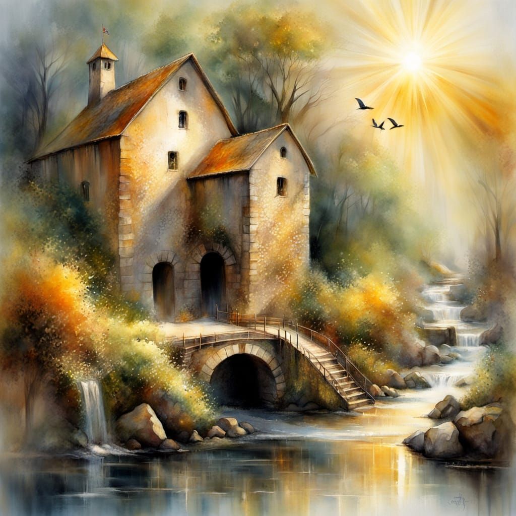 The Old Mill  by @GreenNails 