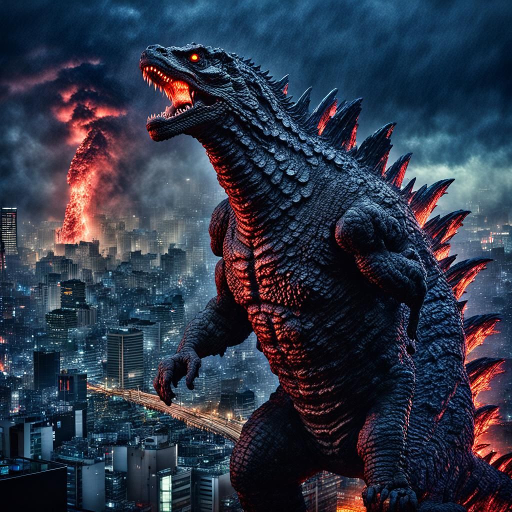 Shin Godzilla. @AloneMARLA - AI Generated Artwork - NightCafe Creator