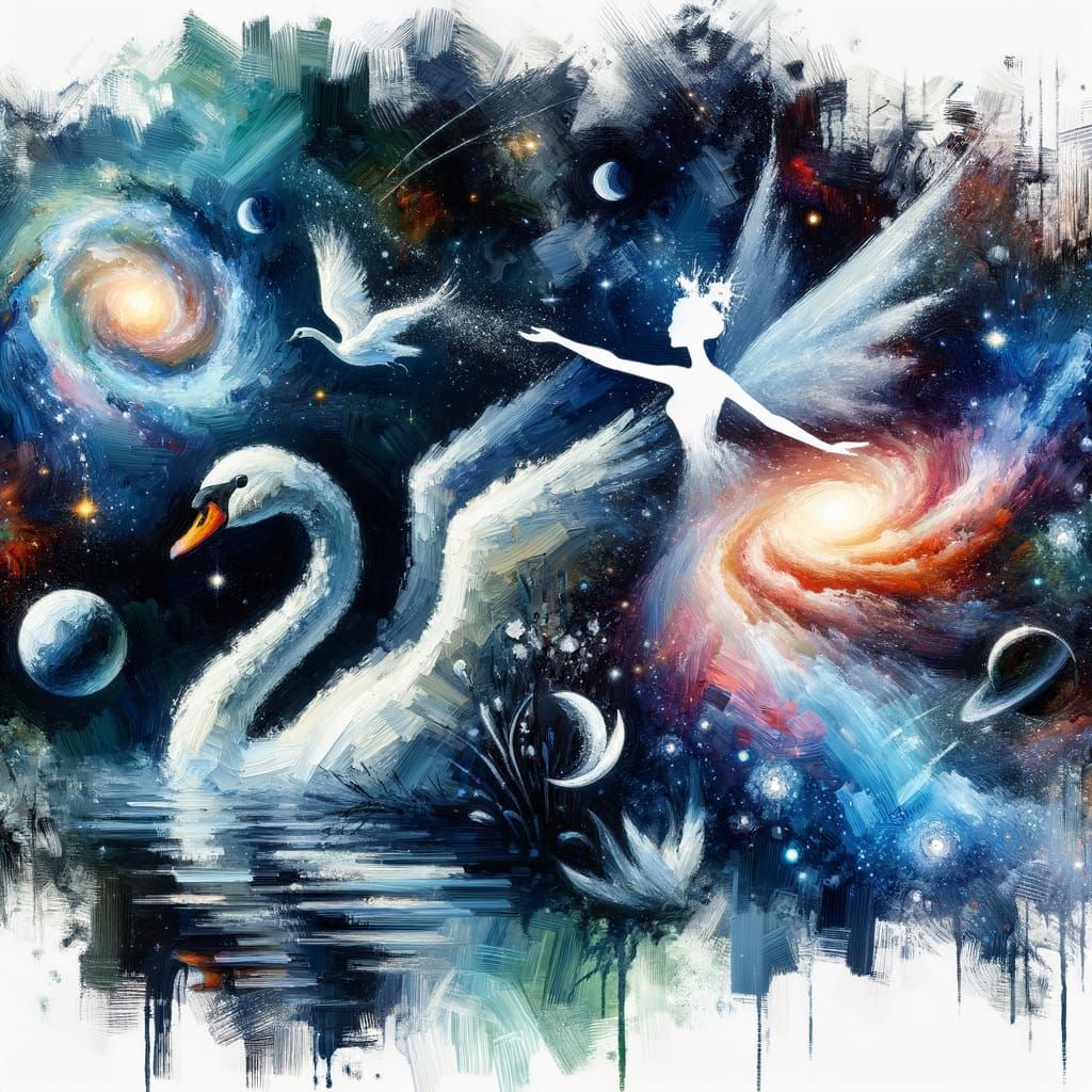 Swan and fairy