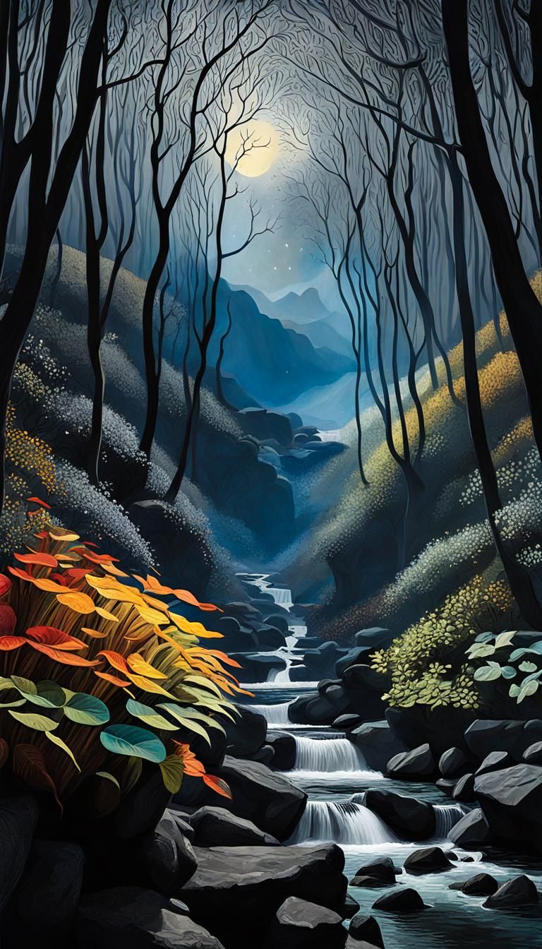 Photorealistic Shadowed Fairy man  with human face with large antlers