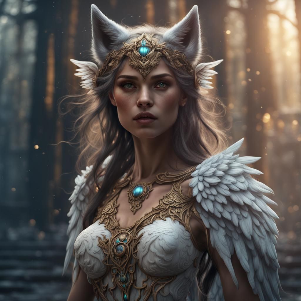 Angelic Wolf Woman