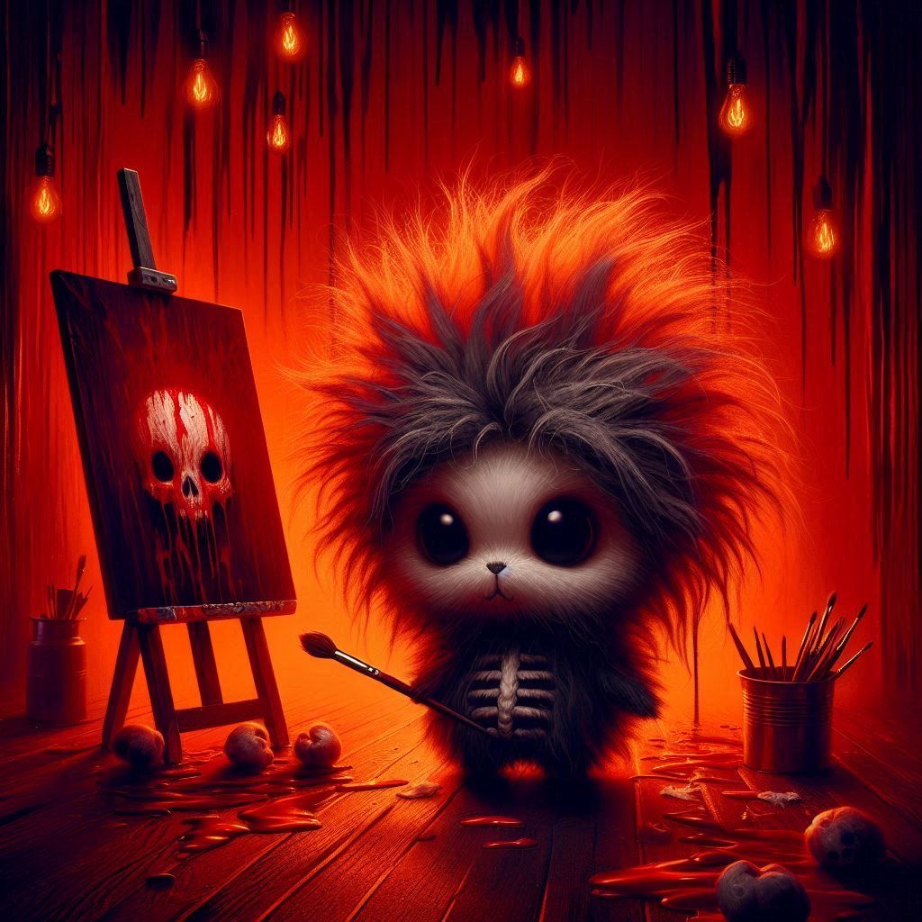 Plenty of Splatter Red Paint