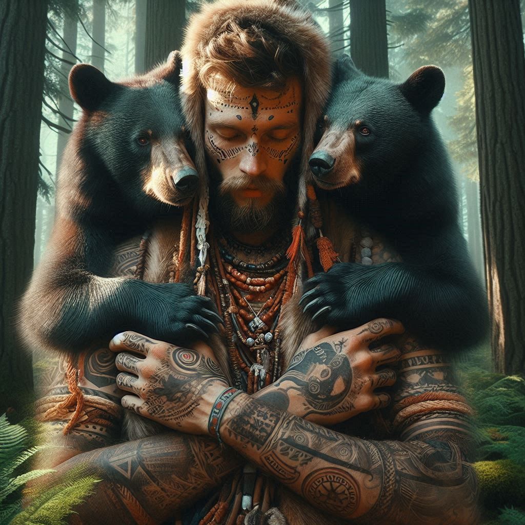 Sharman and his spirit animals