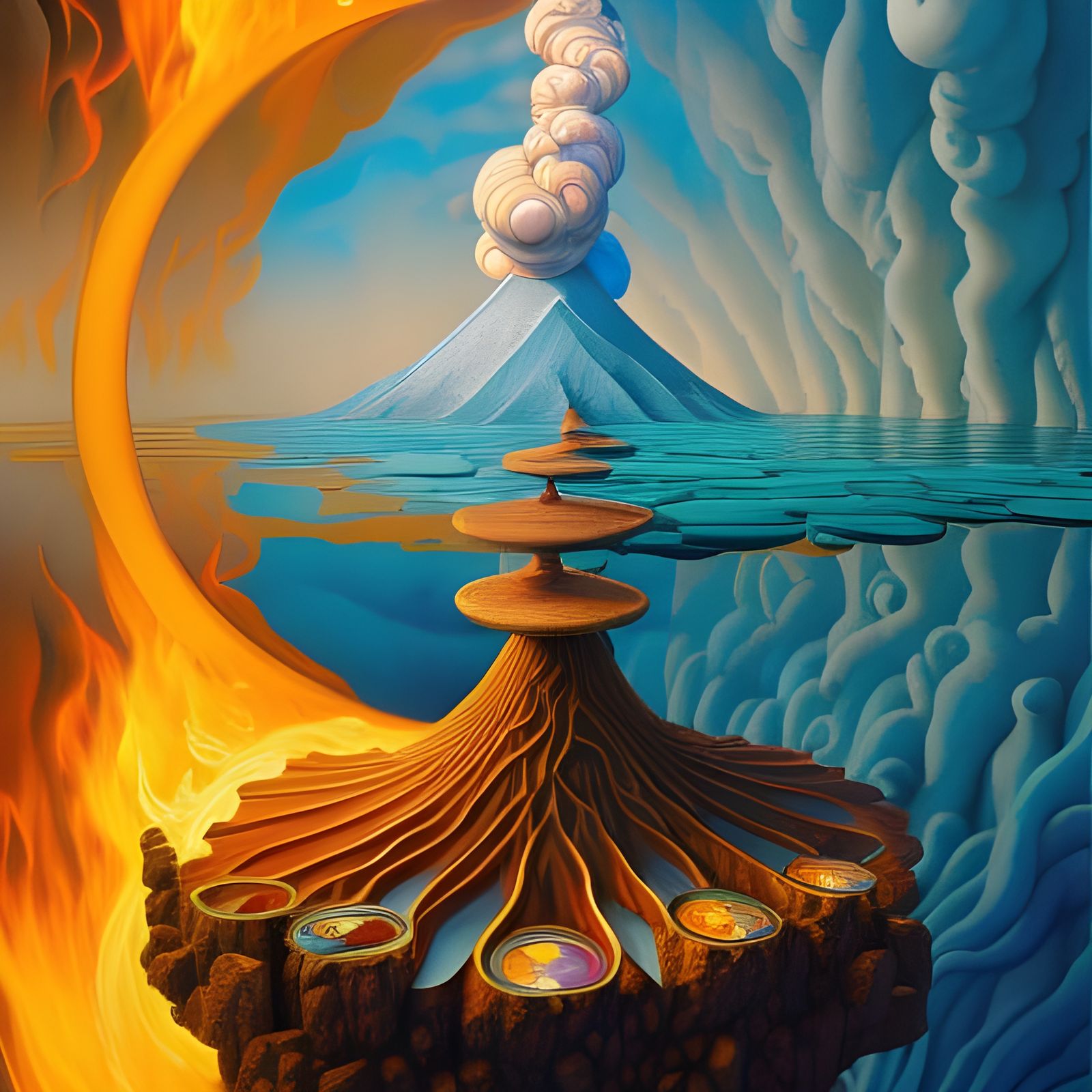 Balance of the Four Elements  by @Tracie