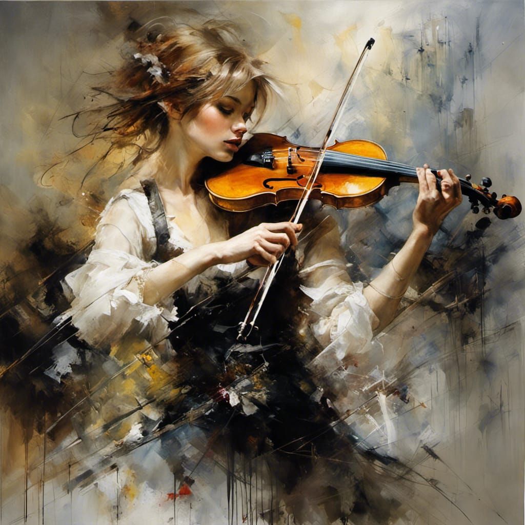 Passionate Violinist  by @Keeg