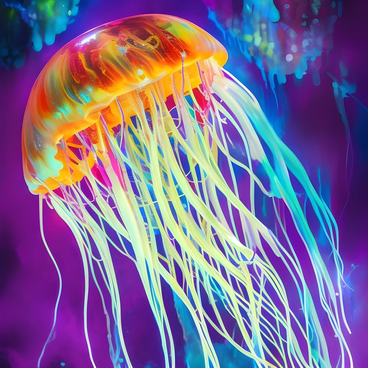 Jellyfish - AI Generated Artwork - NightCafe Creator