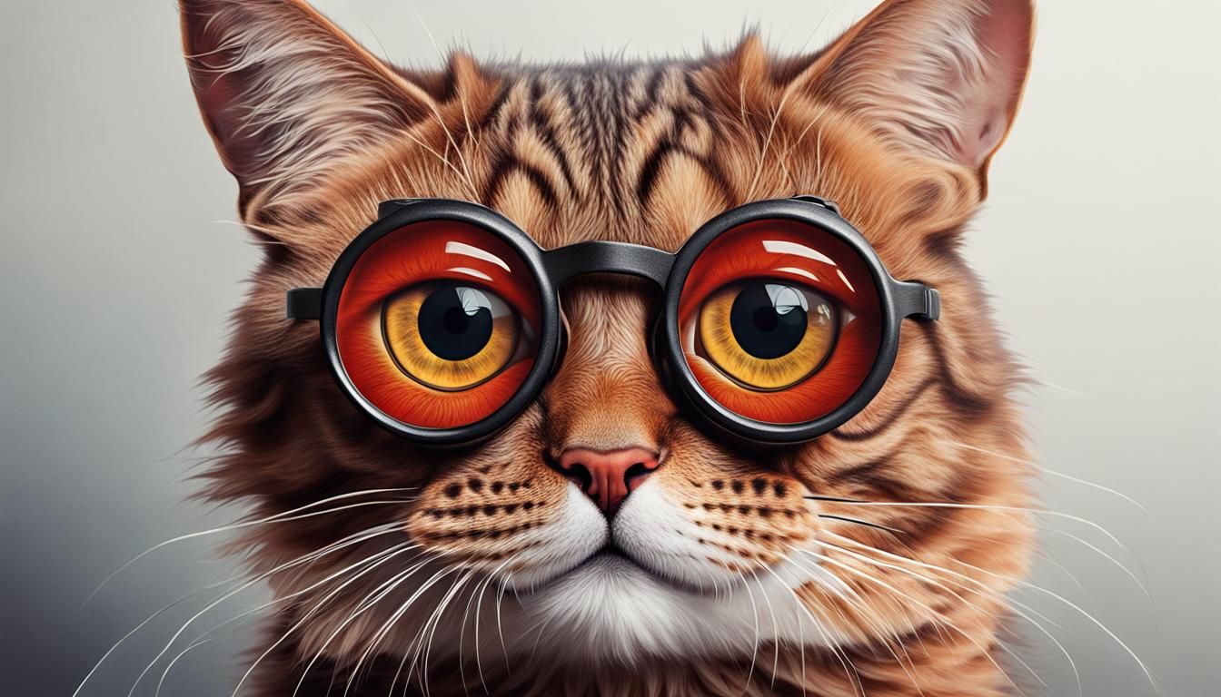 Googly eyes cat