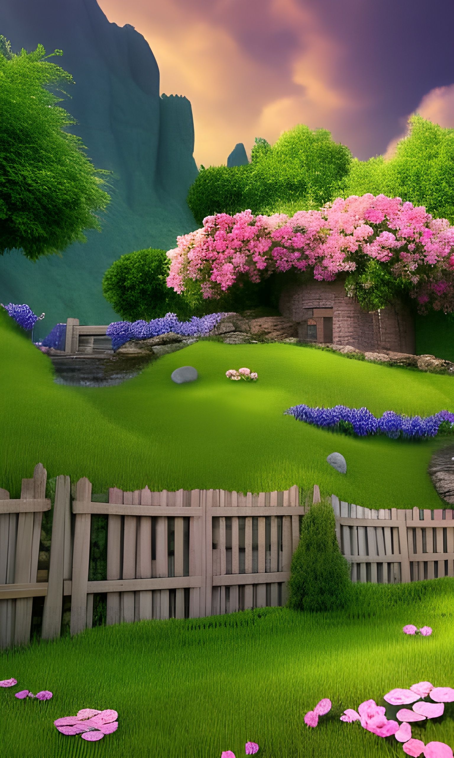 Picturesque land