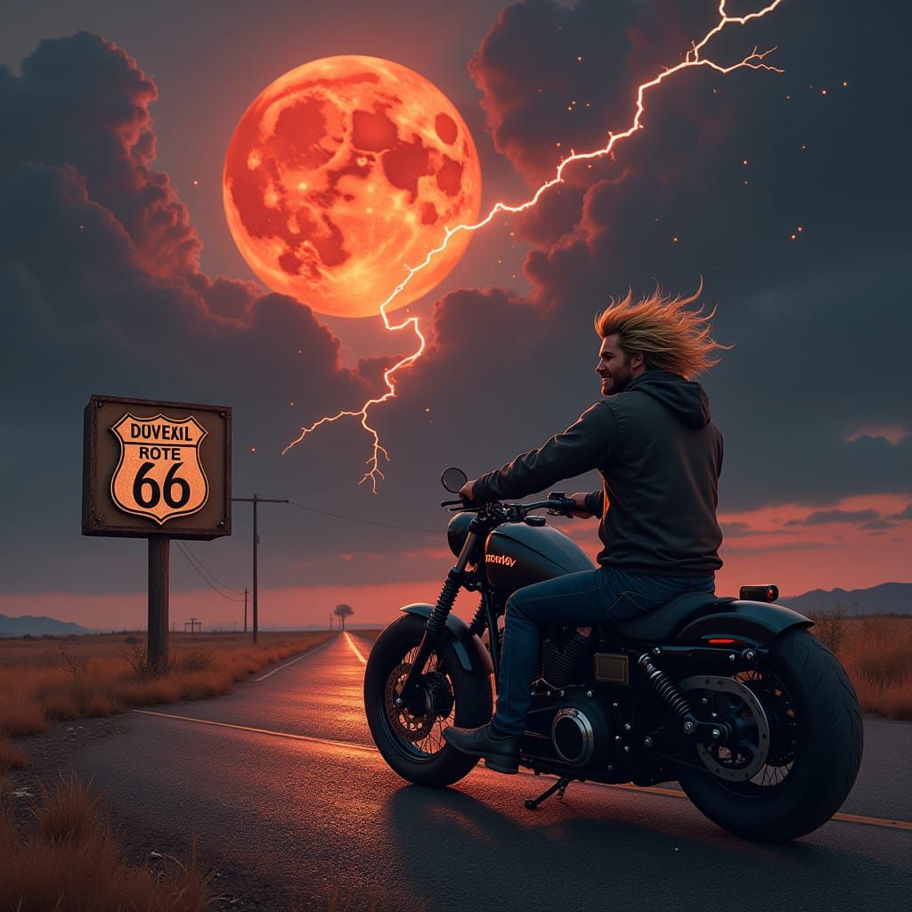 It's twilight zone for the biker