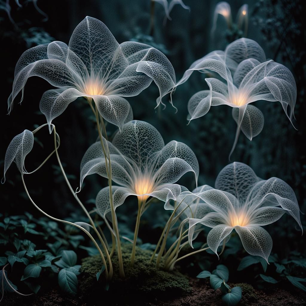 ghostly magic plants   by @Budzeez