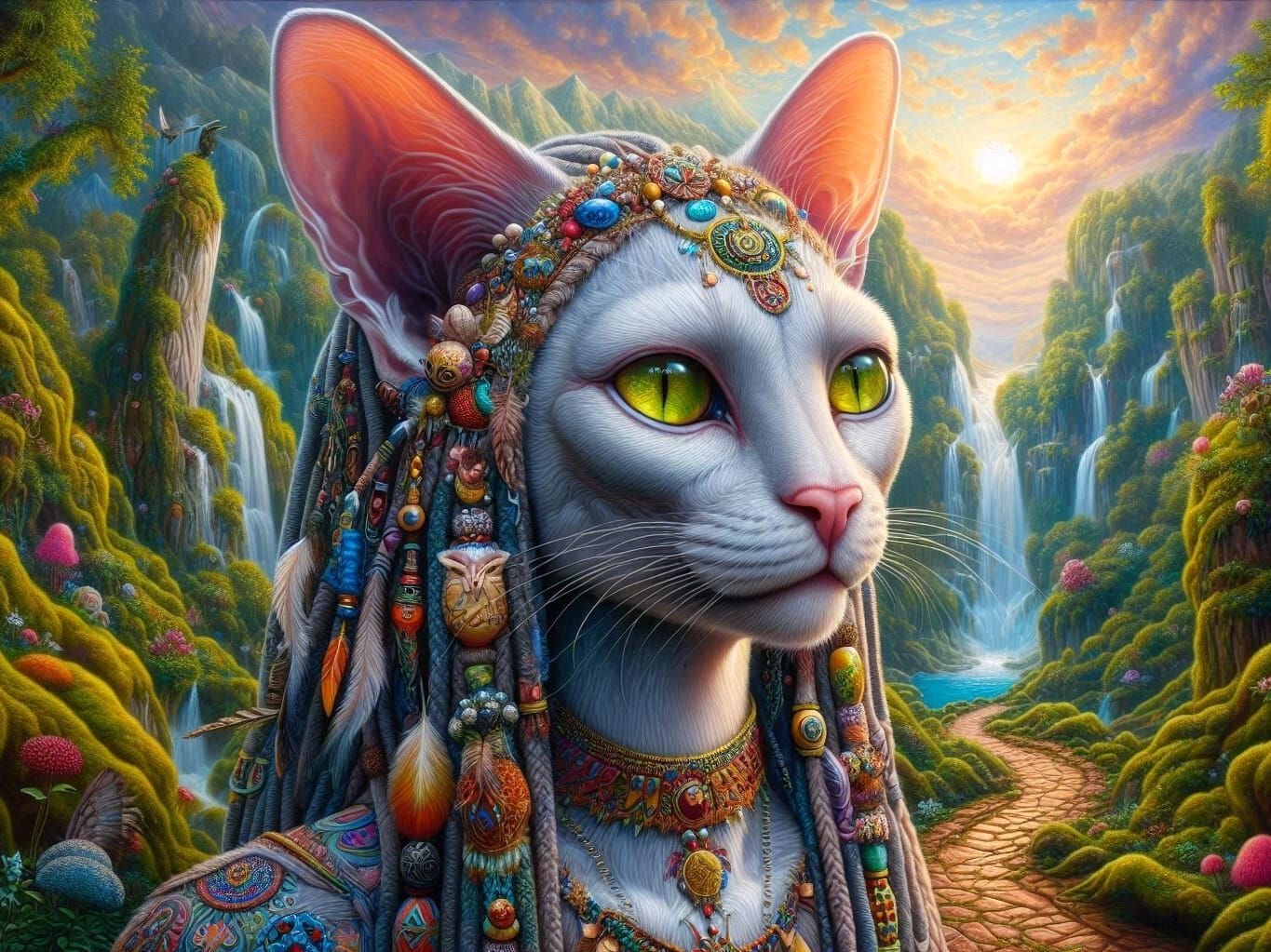Shaman cat-being