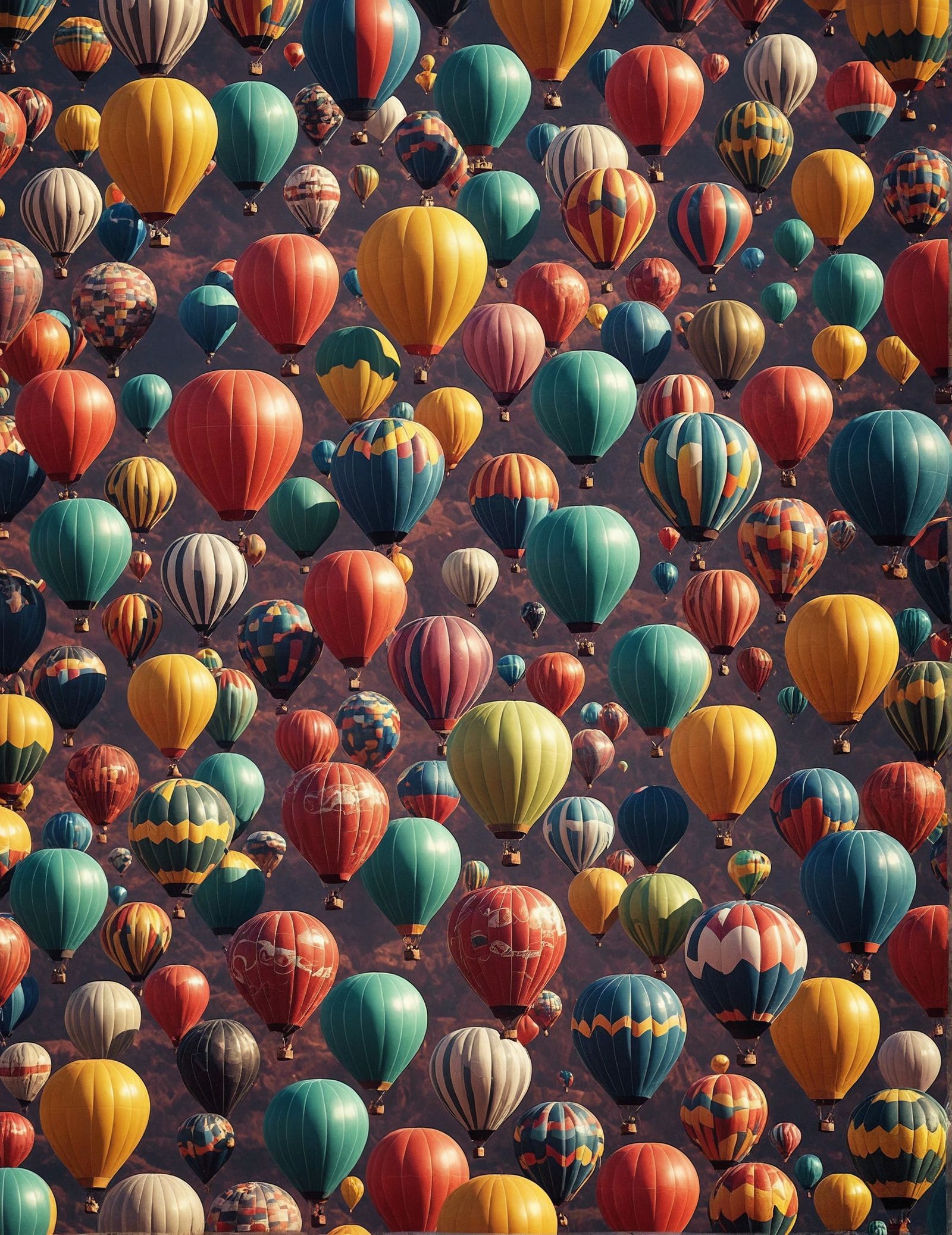 hot air balloons - enlarged