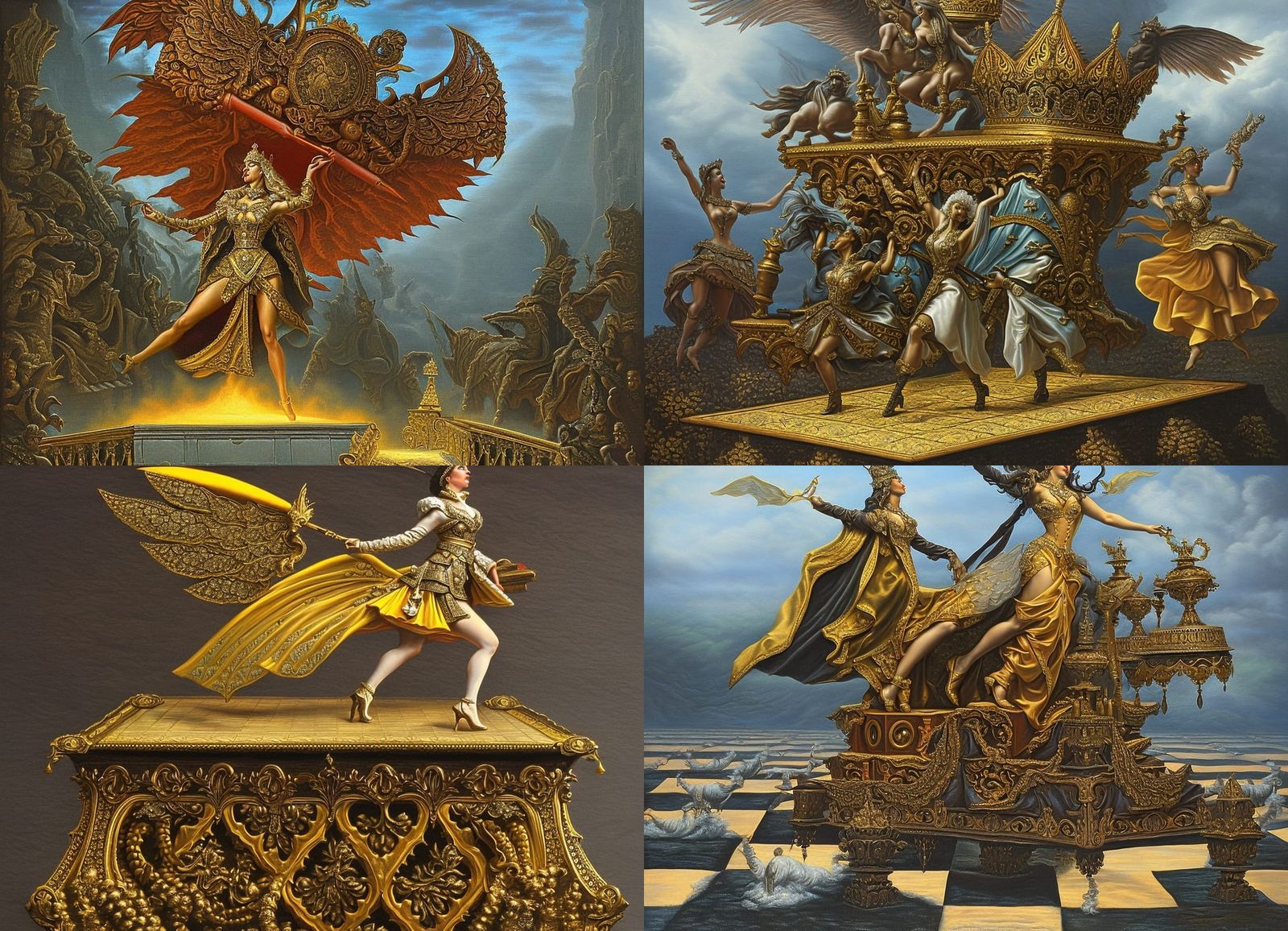 Queen Dancing on a Chessboard