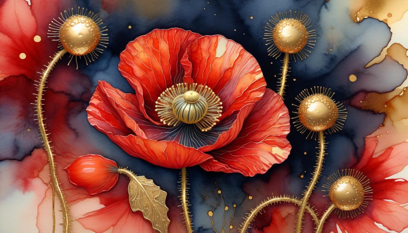 Red poppies