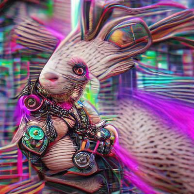 Cyberpunk bunny