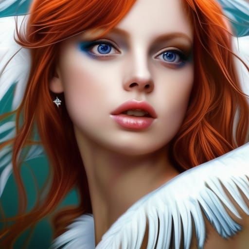 Beautiful Autumn Fairy with Crystal Eyes