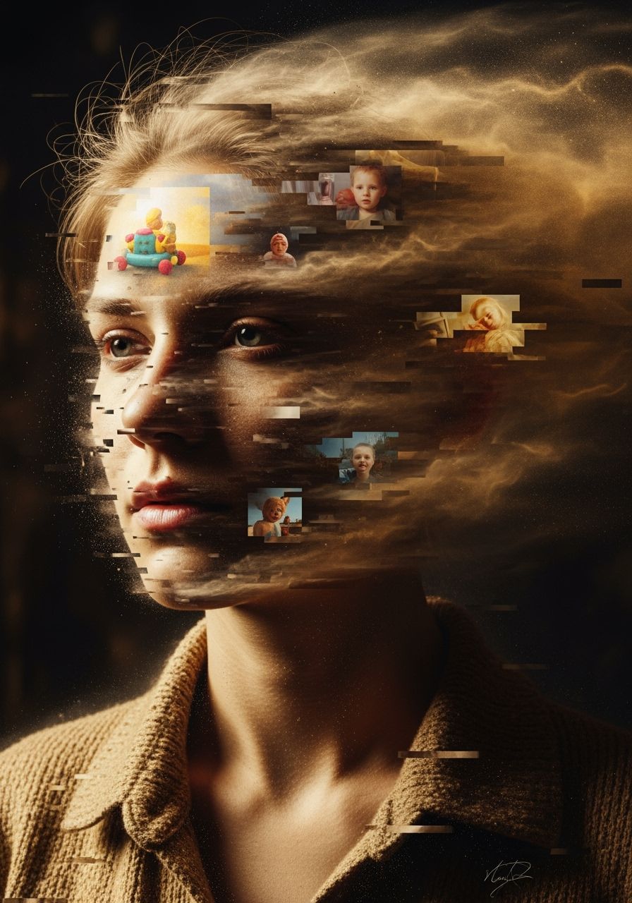 The glitch of lost memories   by @Tim