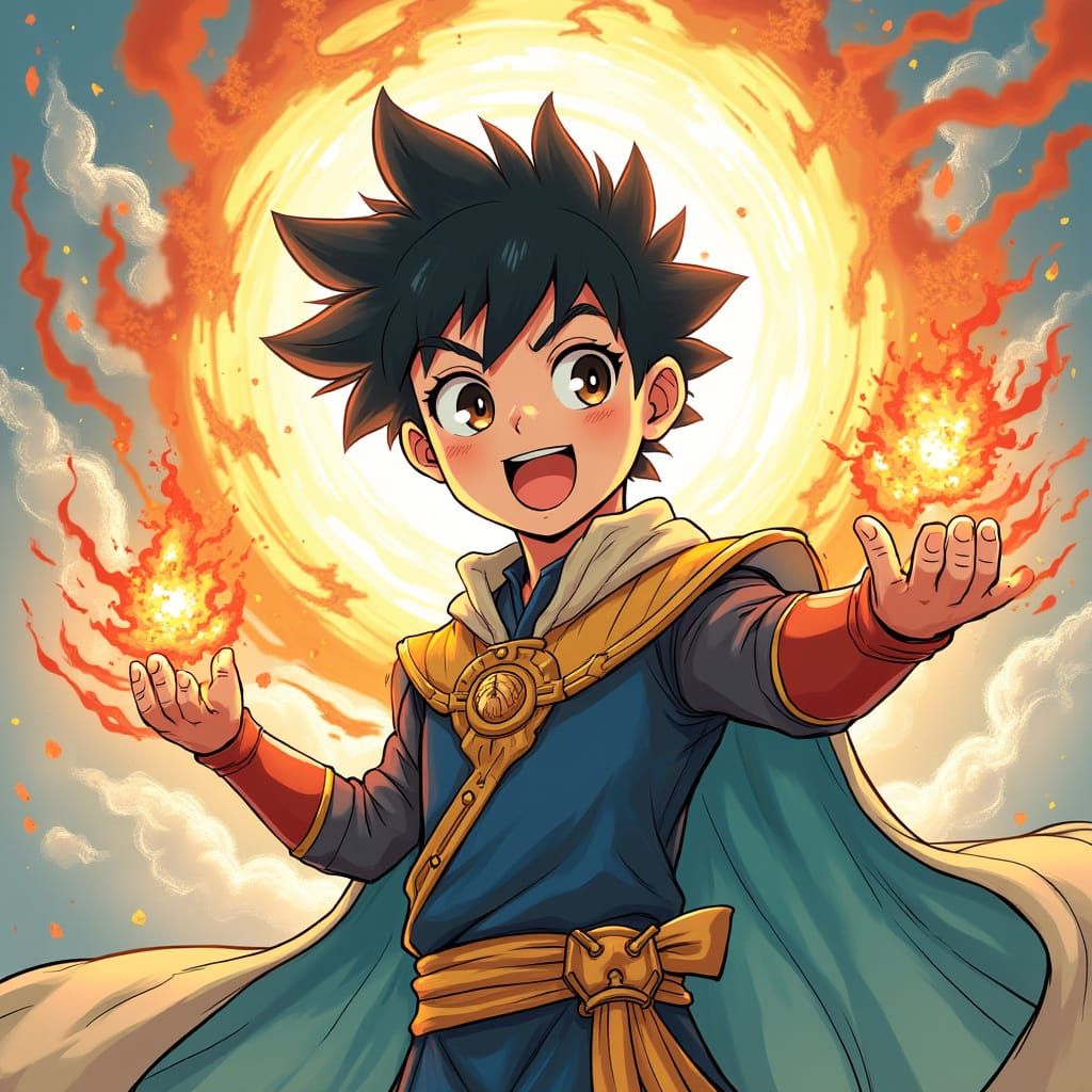 Anime Boy Receives Divine Powers