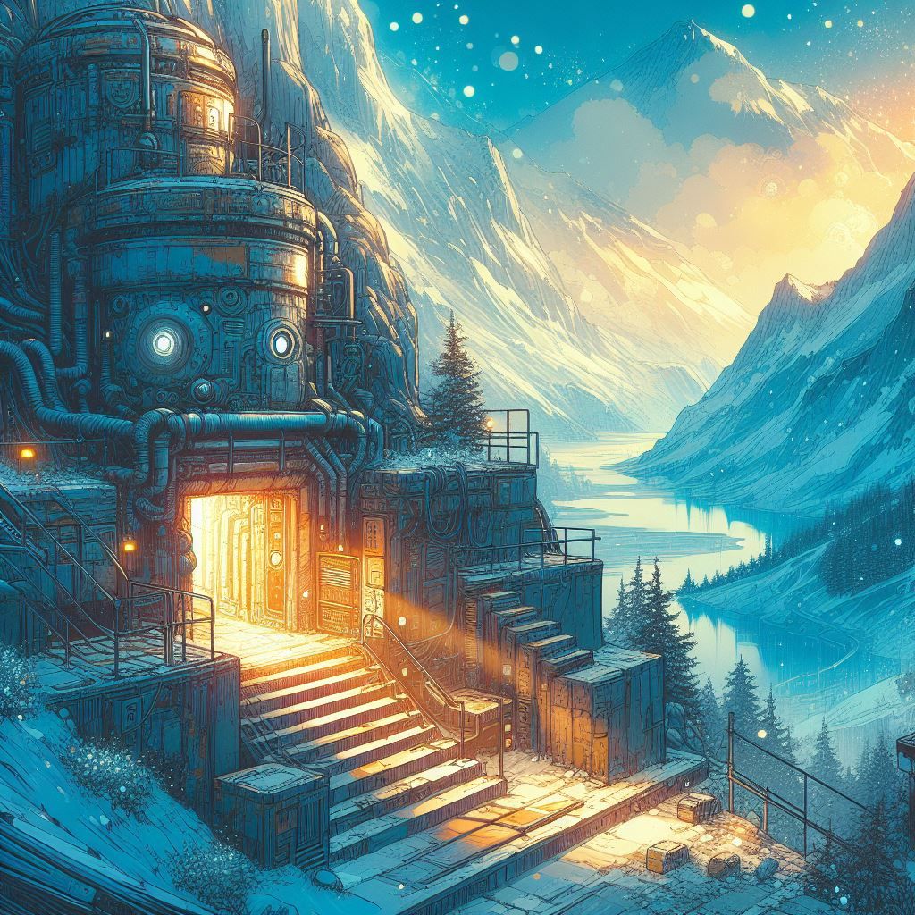 Cyberpunk mountain bunker 51-54