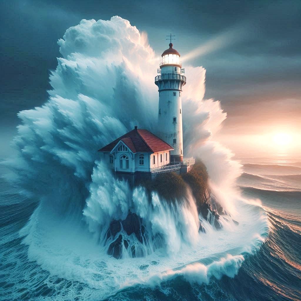 Faro de mar  by @Sandra Al