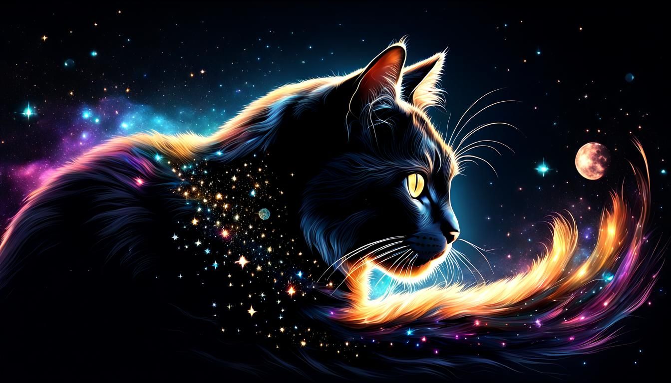 Universe cat - AI Generated Artwork - NightCafe Creator