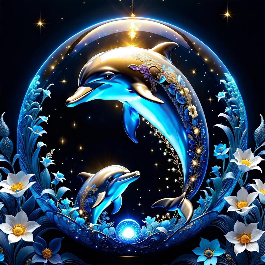 Dolphin Ball - AI Generated Artwork - NightCafe Creator