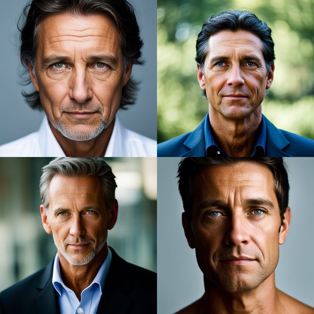 handsome man, soulmate, romantic head and shoulders portrait...