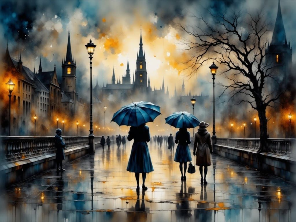 Rainy weather  (2)  by @BlueQuill