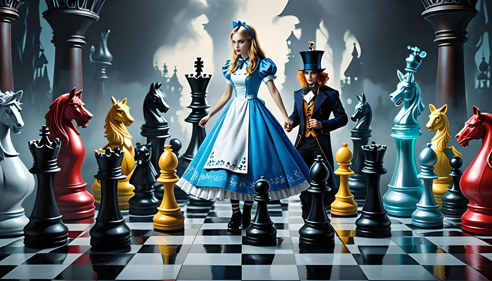 WONDERLAND CHESS GAME  by @BIG