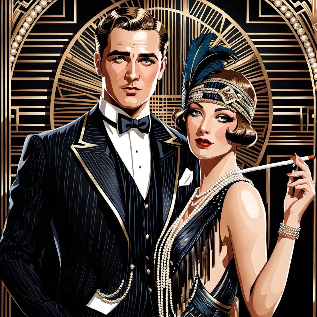 Art deco couple #7  by @That cinema teacher