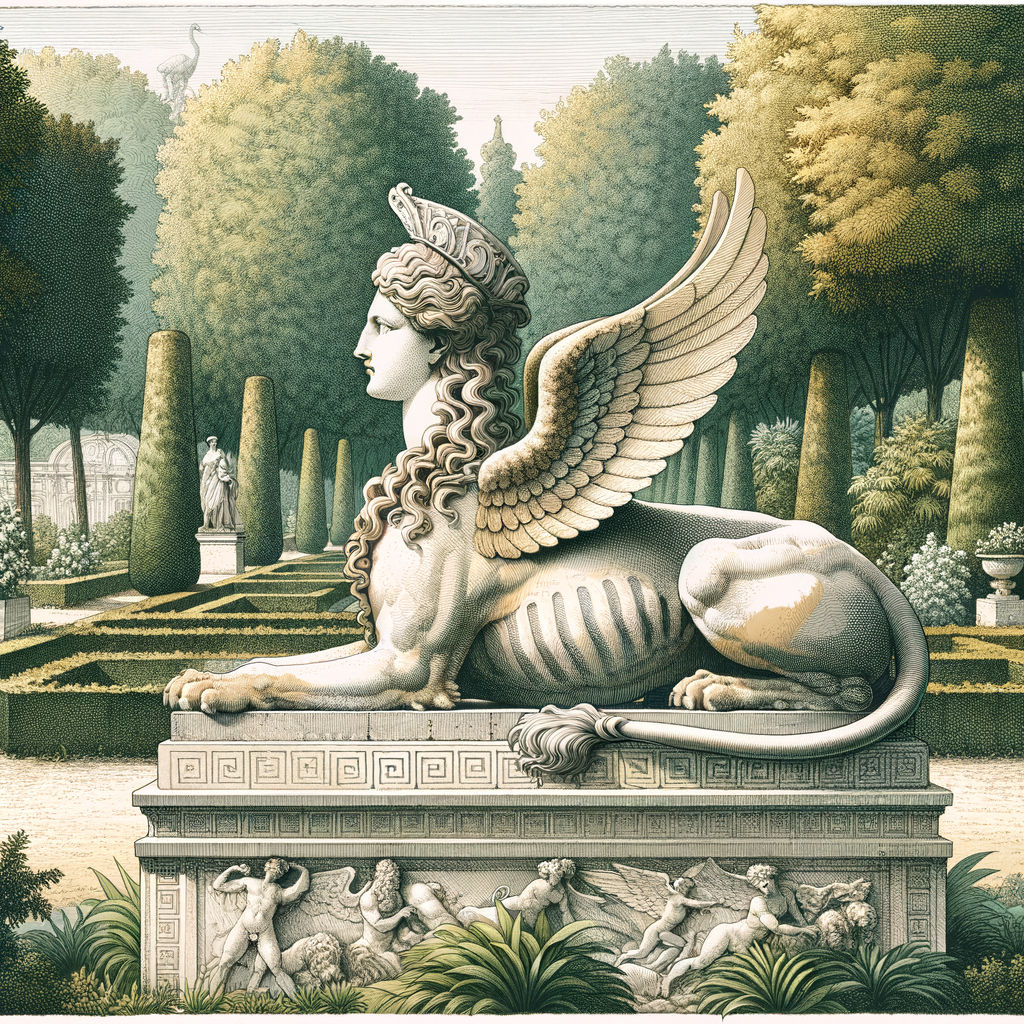 Greek Sphinx awaiting Oedipus