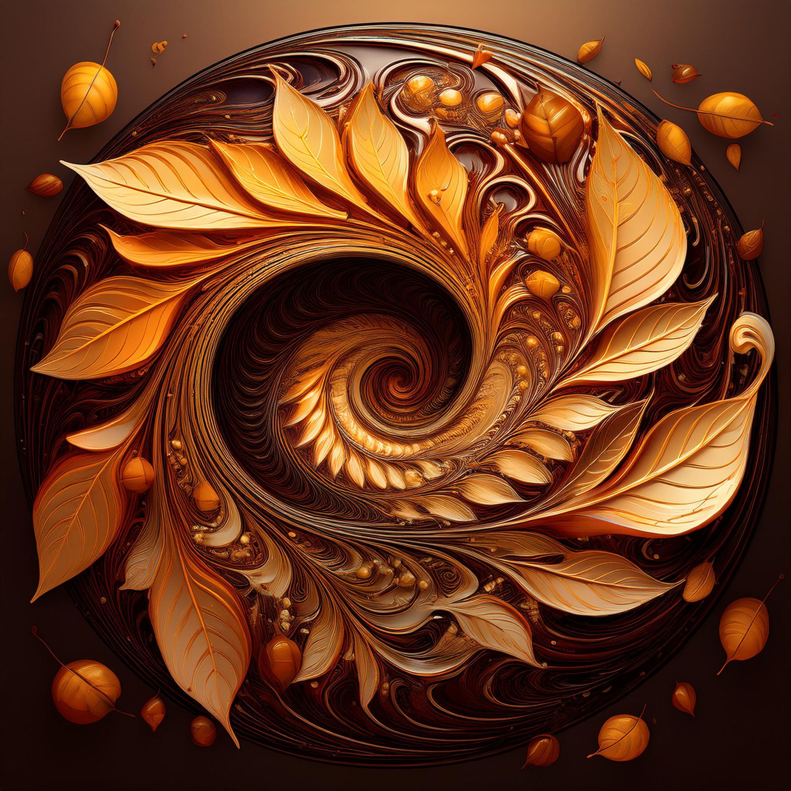 abstract autumn vortex