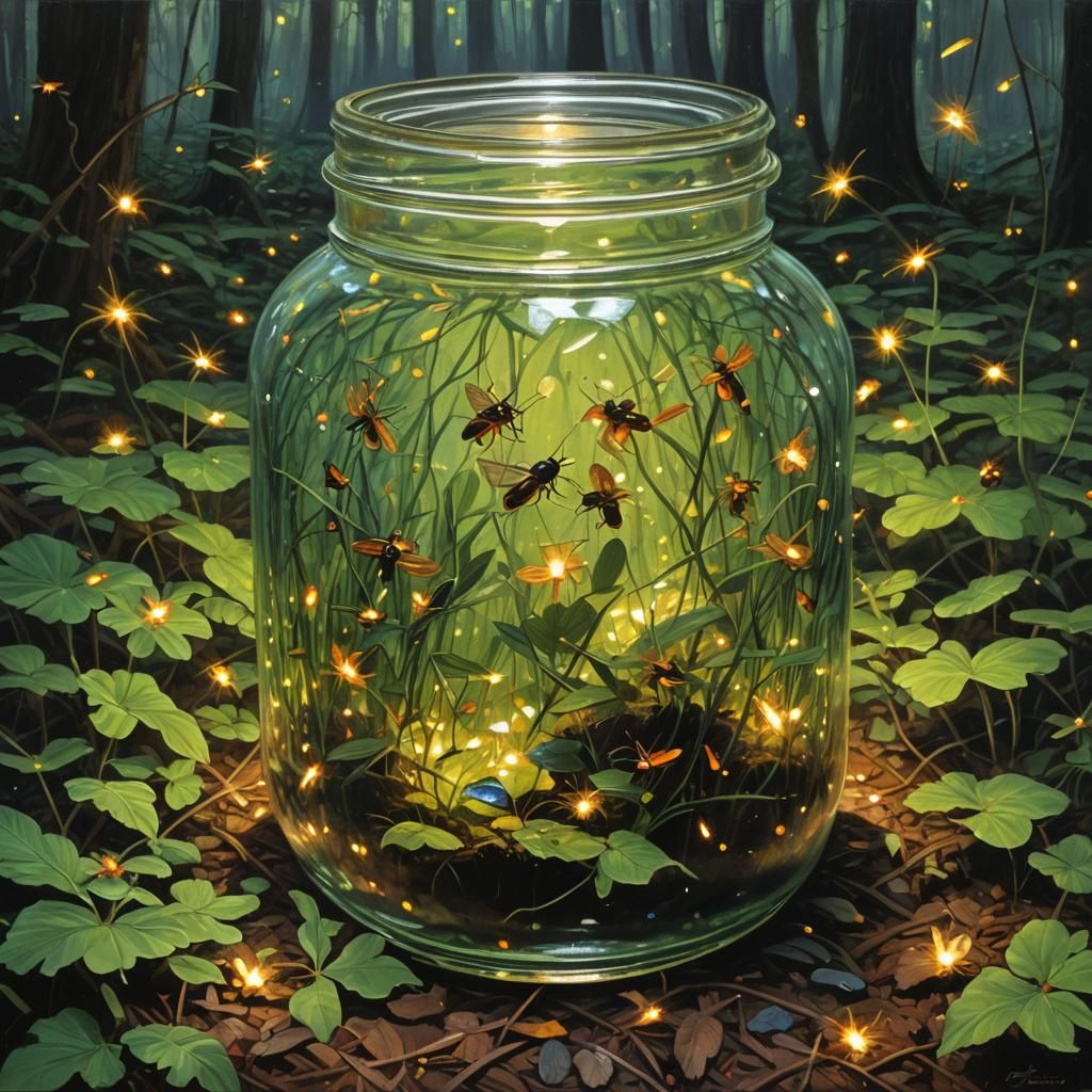 Fireflies - AI Generated Artwork - NightCafe Creator