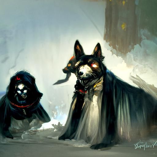 Dogamy and Dogaressa sinister by Greg Rutkowski