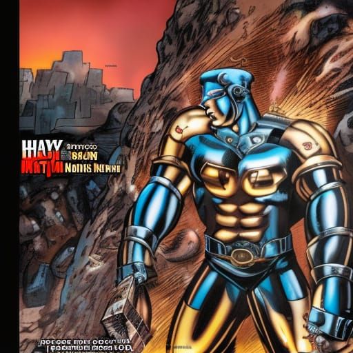 Heavy metal man of iron comic book #1