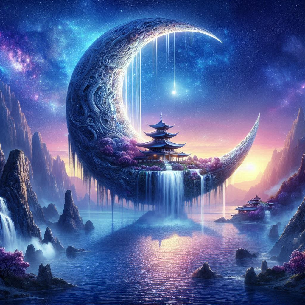 'A Zen's City Moonrise'