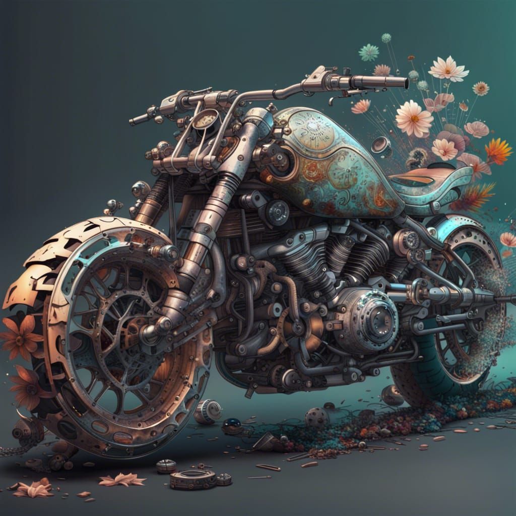 Motor cycle  by @Diellys