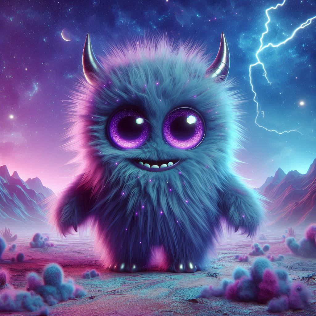 Fuzzy Monster on a Fuzzy World