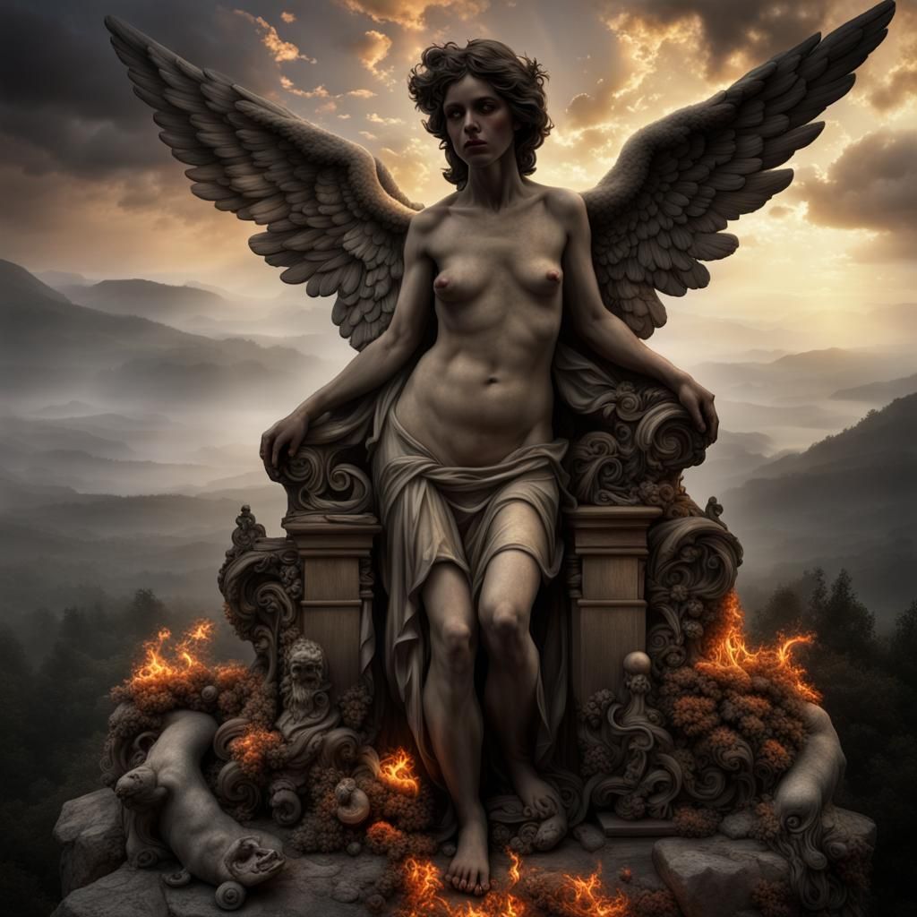 You were anointed as a guardian cherub, for I had ordained y...