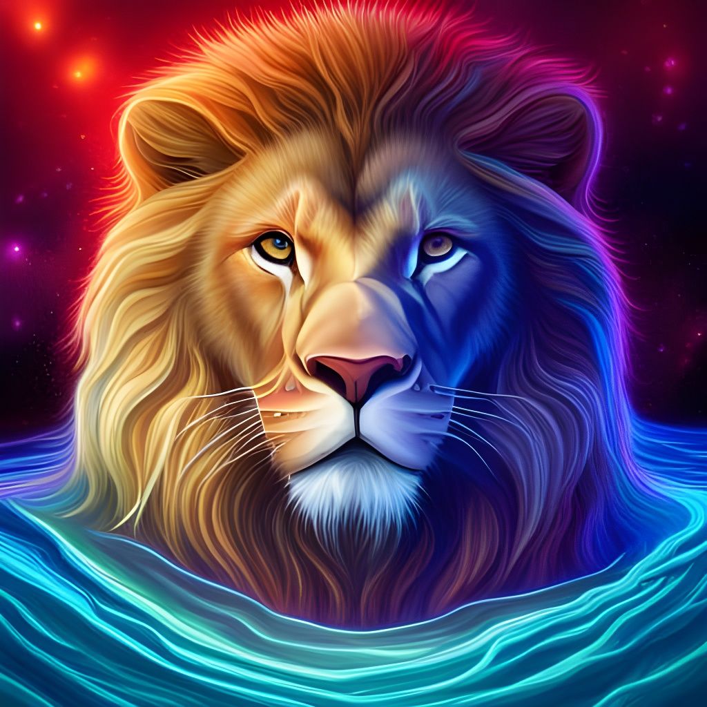 The Galaxy Lion - AI Generated Artwork - NightCafe Creator