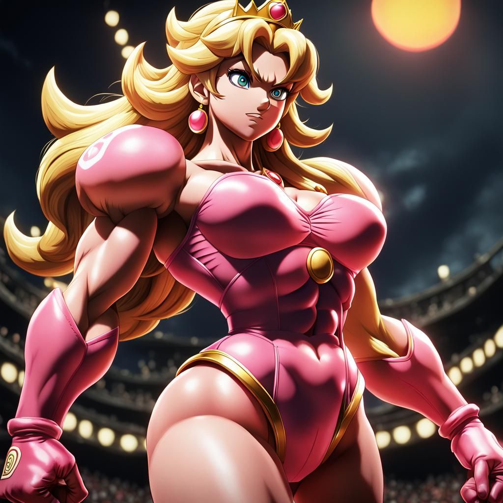 Muscle Mommy Bowsette vs Princess Peach: Battle for the powerup - AI  Generated Artwork - NightCafe Creator