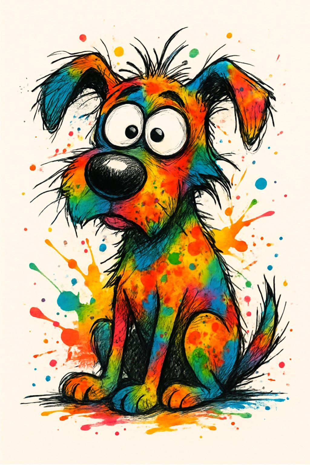 Rainbow Dog