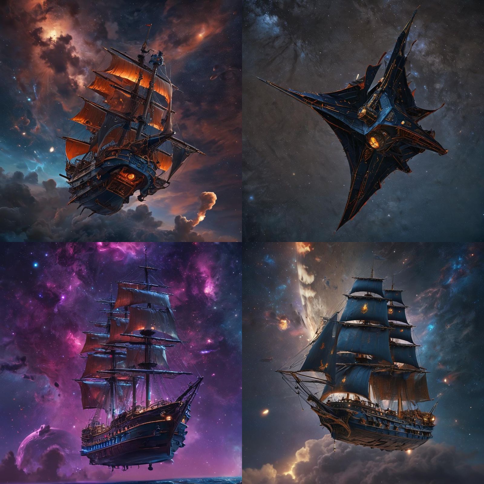 Dnd, Spell jammer ship, sailing ship, space, frigate, no water AI