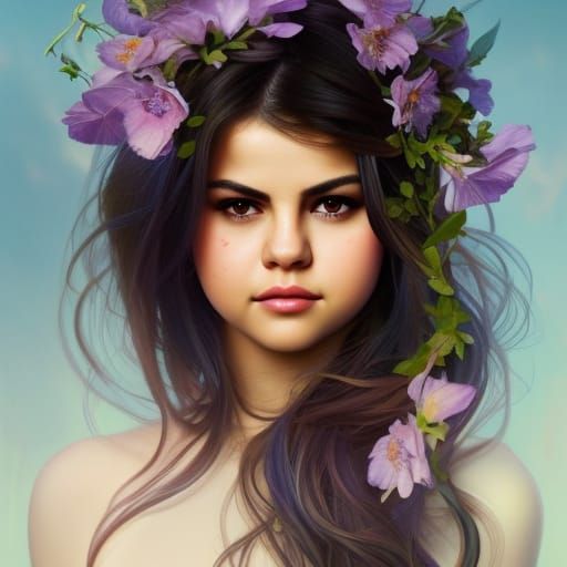 flower goddess selena - AI Generated Artwork - NightCafe Creator