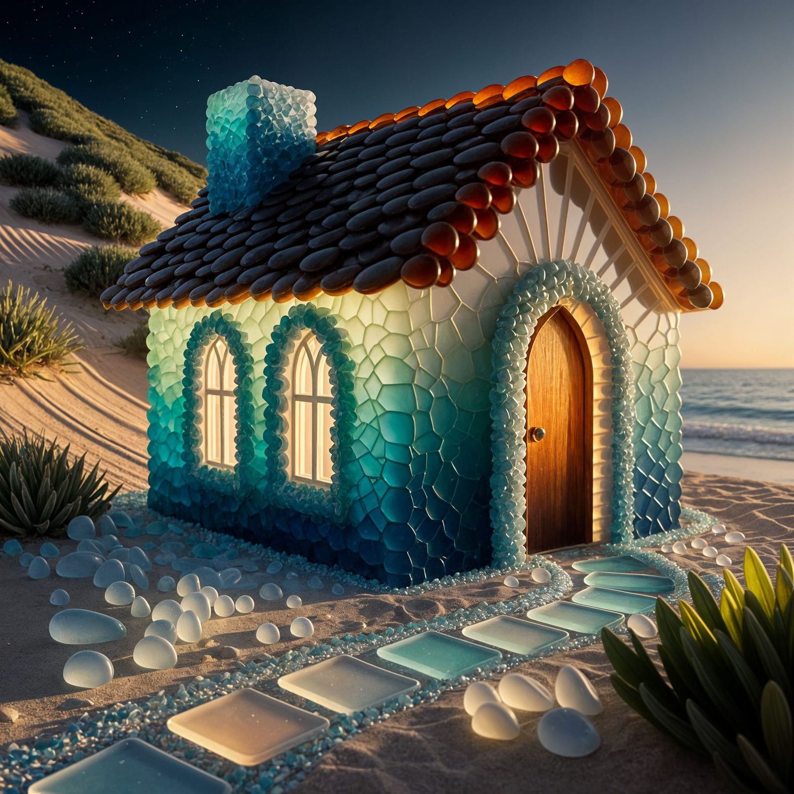 Sea glass cottage  by @Calluna