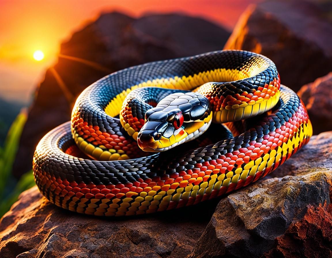 Coral snake  by @DorianaGrey 