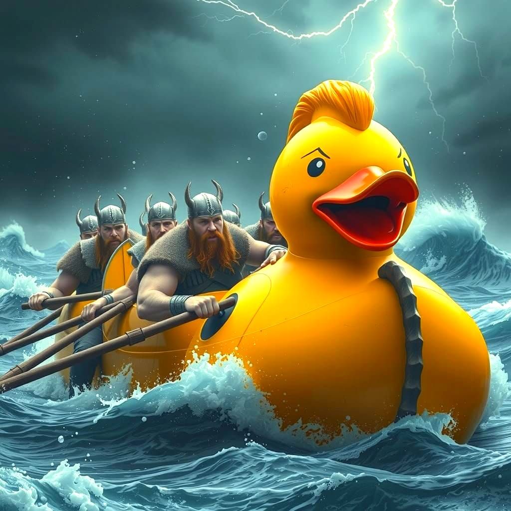 Rub a dub dub it's Vikings in a tub!  by @ShaiDevil