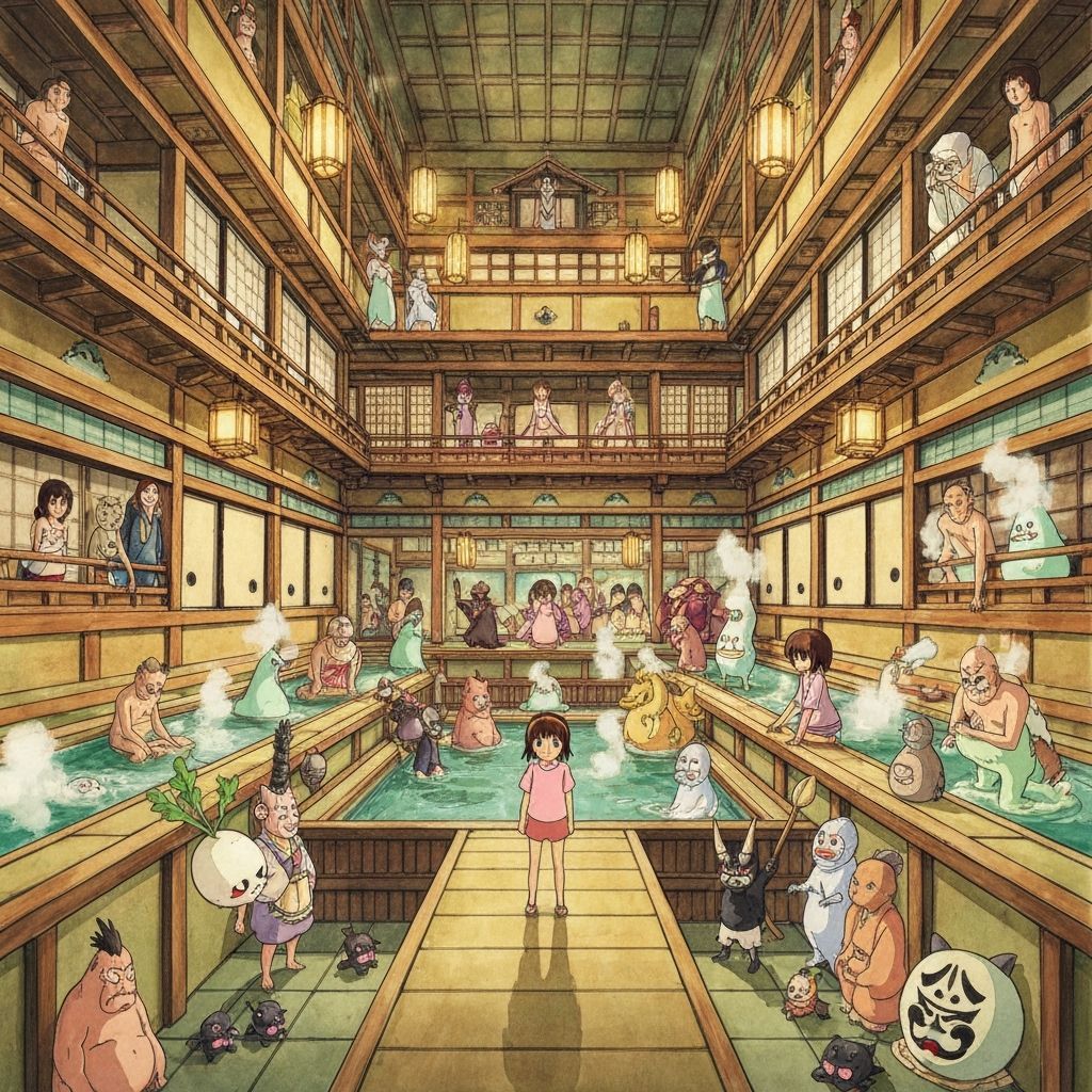 Chihiro in the bathhouse